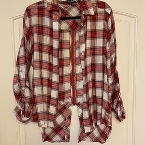 RED + WHITE SAM EDLEMAN FLANNEL